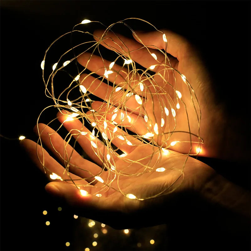 Solar Copper Wire Lights for Holiday Lighting