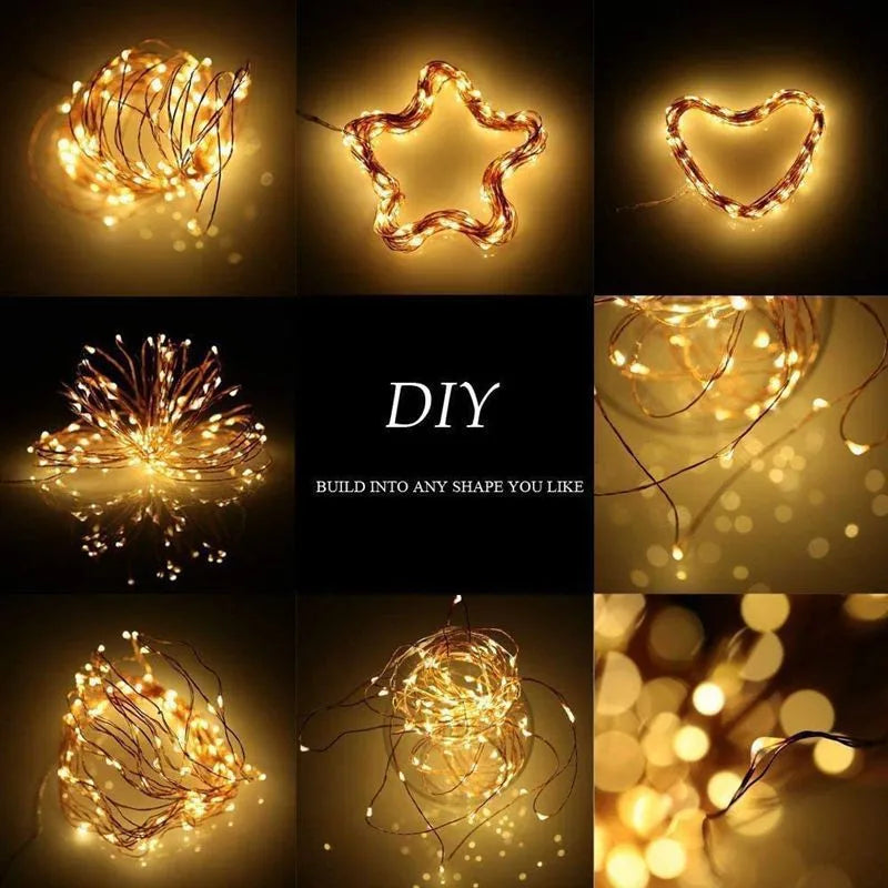 Solar Copper Wire Lights for Holiday Lighting