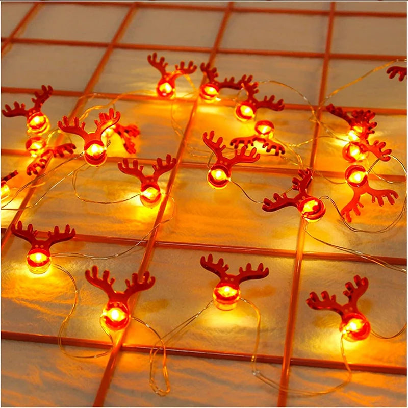 Santa Claus Snowman Christmas Fairy light string